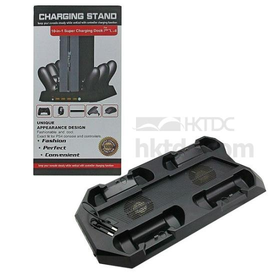 10 in 1 Super Charging Dock for PS4 Charging Stand for Playstation 4 Console and Controllers