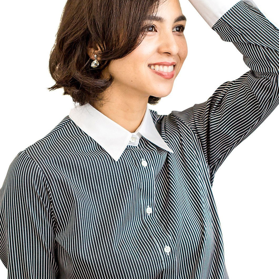 white collared dress shirt womens