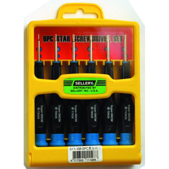 11198 6PC STAR SCREWDRIVER SET Hardwares (Tools & Parts) Home