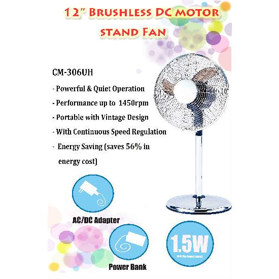 12’’ Brushless DC Motor Stand Fan Consumer Electronics Electronics
