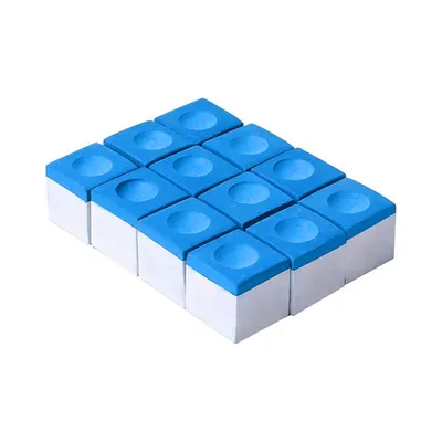 12 Pcs Billiard Cue Chalk Set