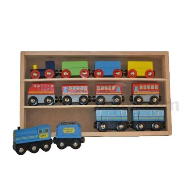 12pcs Wooden Train Set