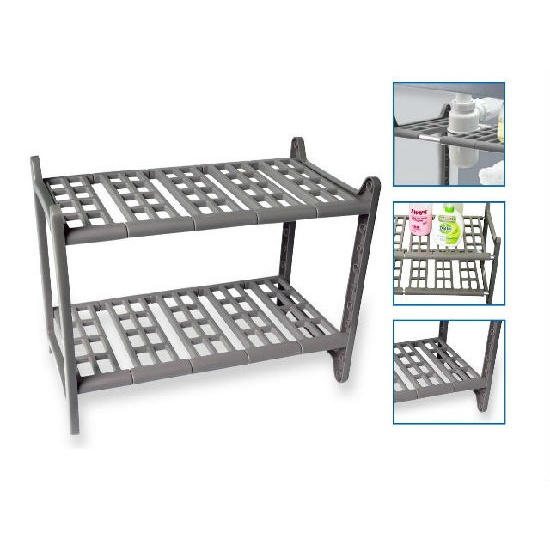 2-tier Extendable Under Sink Plastic Rack | Home Products, Lights ...