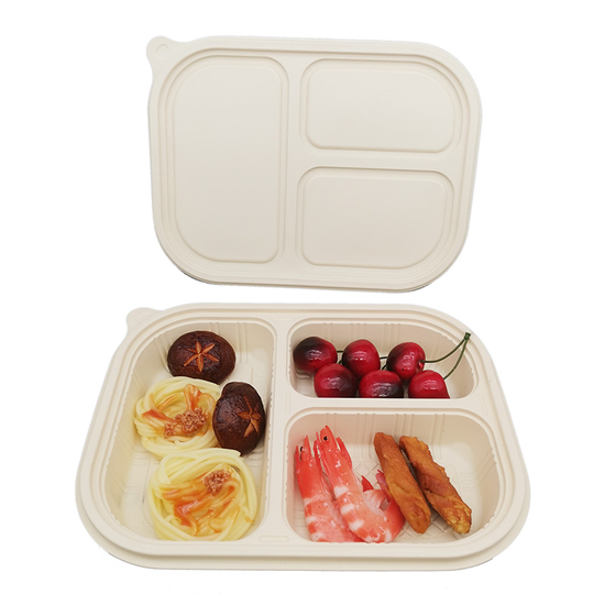 200 Set Biodegradable Cornstarch Restaurant To Go Container Ecofriendly