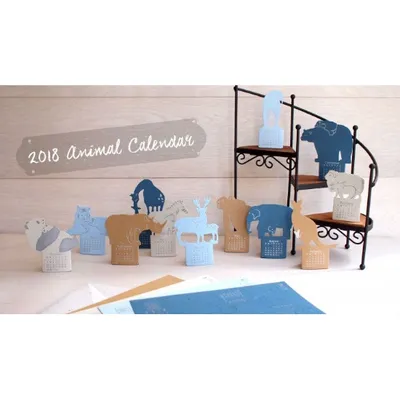 2018 Letterpress Animal Calendar – The Bonding