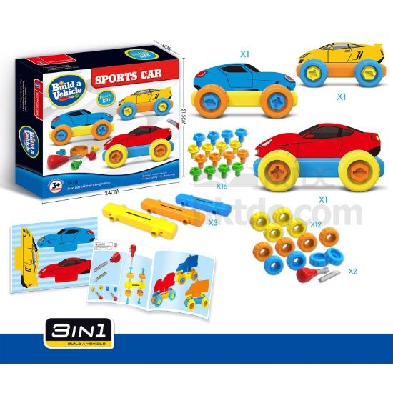 3 in 1 DIY Sports Car Kits Gifts, Toys & Sports Supplies