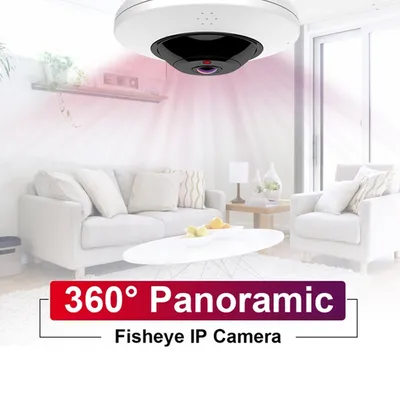 360° panoramic Fish eye camera Fisheye IP Camera, 360° Panoramic IP Camera, Fish Eye Security Indoor Camera