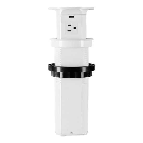4 AC Outlet Desk Mounted Multifunction Power Outlet USA with USB Surge ...