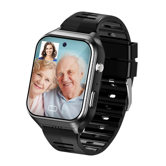 4G Elderly People Watch with Heart Rate Temperature measurement
