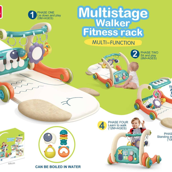 6660 3 IN 1 WALKER GYMNASTIC RACK ELECTRONIC KEYBOARD | Baby Toys ...