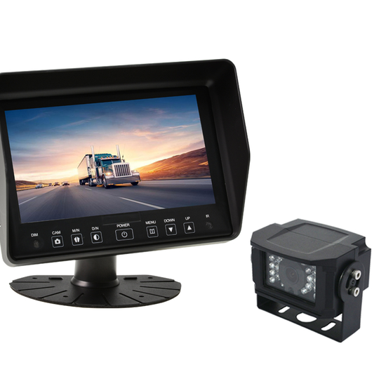 7 inch Waterproof Quad Monitor Rear View System Waterproof Car ...