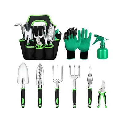 9-Piece Gardening Tool with Hanging Bag Set