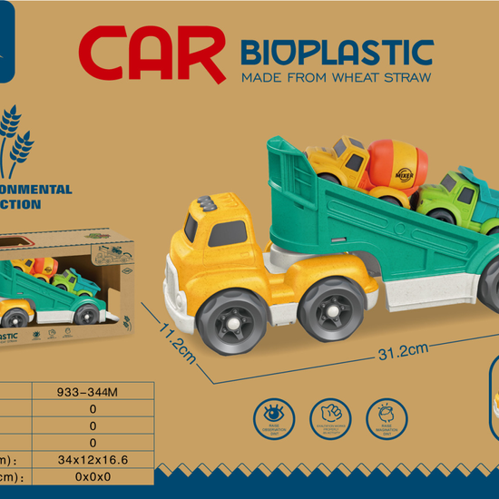 933-344M STRAW MATERIAL-CARTOON TRACK GLIDE TRANSPORTER | Toy Vehicles ...