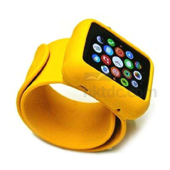 ABCase for Apple Watch 42mm Yellow Protective case with slap band