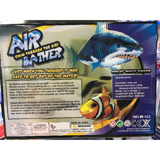 air swimmers inflatable flying shark