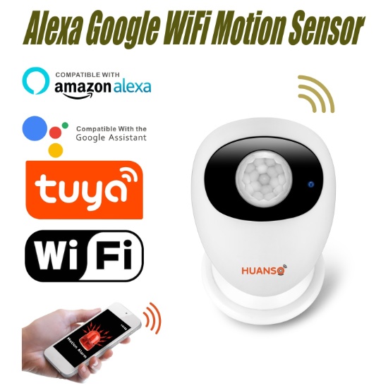 Amazon Alexa Google Home Assistant Voice Control WiFi Driveway Alarm