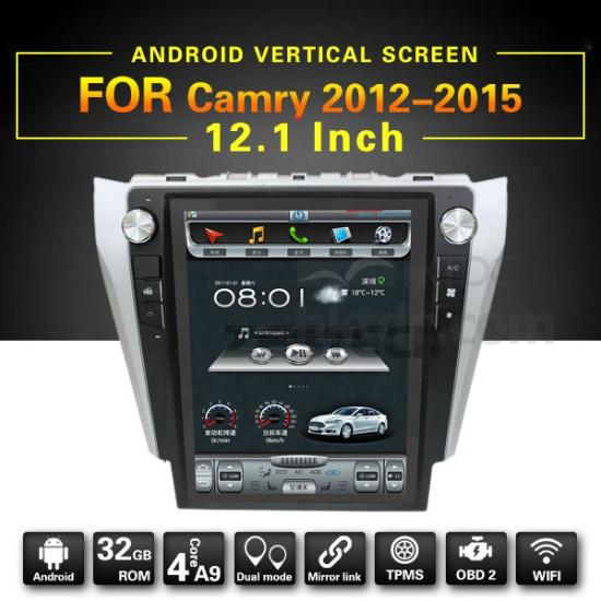 Android Vertical Car Screen for Toyota Camry 20122015 with Radio GPS