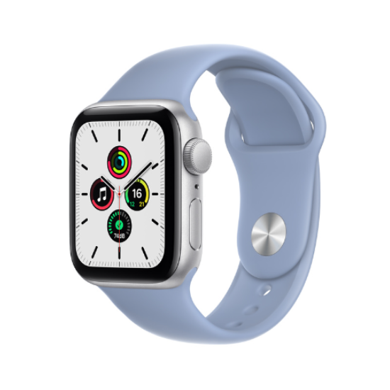 Apple Watch SE 40mm (MKQ93, Silver Aluminium Abyss Blue Sport