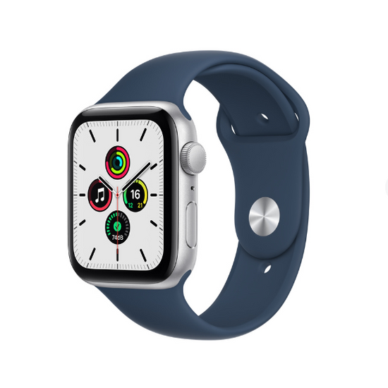 Apple Watch SE 44mm (A2352) (MKQH3, Space Gray Aluminium Blue Fog