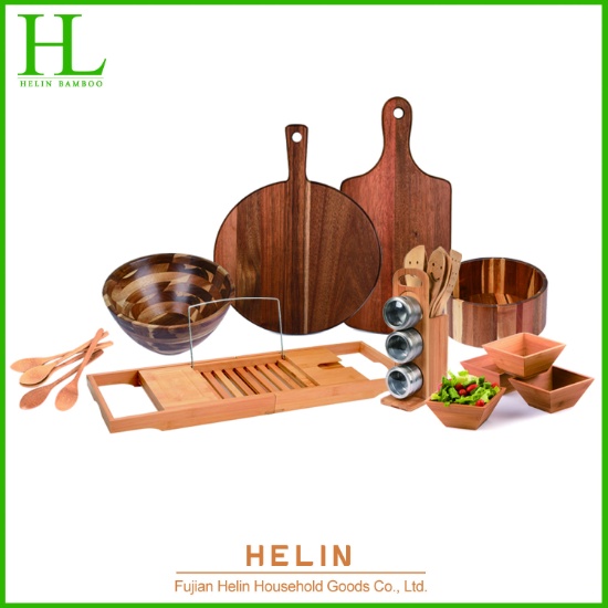 bamboo kitchen utensil set