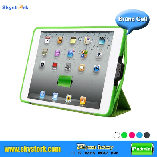 Battery Case with Leather Cover for iPad Mini Consumer Electronics