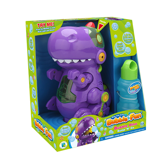 Battery Operated Bump & Go Bubble Dinosaur | Bubble Guns & Water Guns