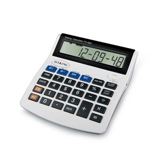10digit Big Number Talking Calculator w/Calendar & Alarm Clock