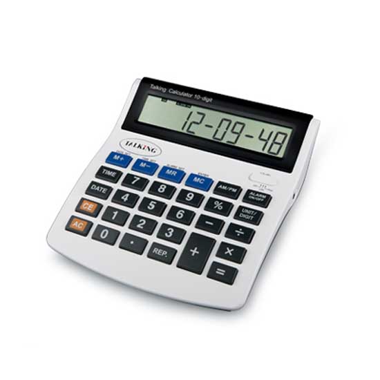 10-digit Big Number Talking Calculator w/Calendar & Alarm Clock ...