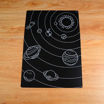 Black PP Sheet Double-Sided Fine Frosted Rough Frosted Rounded Corner Die-cut Material Writing Board Examination Pad Material