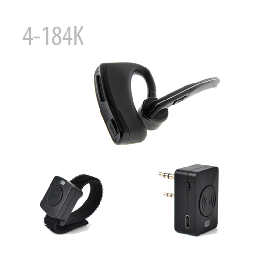 Bluetooth Headset Earpiece Wireless Dual PTT for handheld radio ...