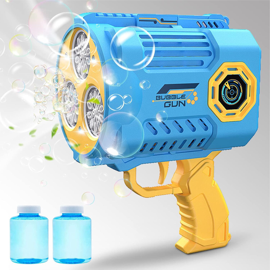 Bubble Machine Gun - Automatic Rocket Boom Bubble Blower with Solution ...