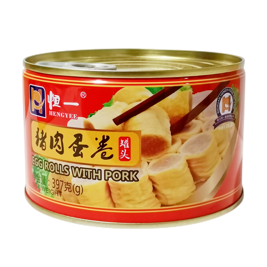 CANNED EGG ROLLS WITH PORK Meat & Poultry Food