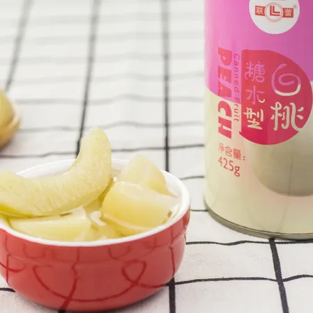 Canned White Peach in Syrup