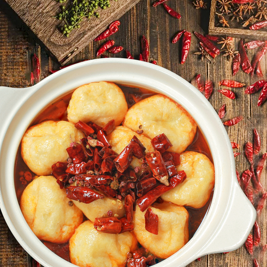 Chilli flavour Fish Curd Seafood Food