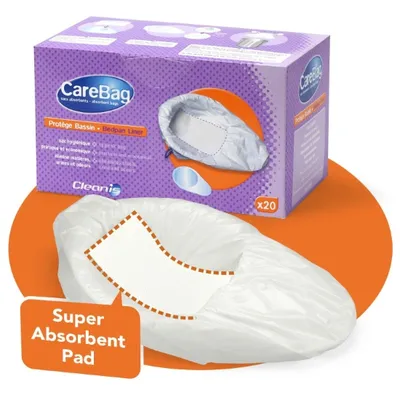 Cleanis Care Bag - Bedpan Liner with Super Absorbent Pad