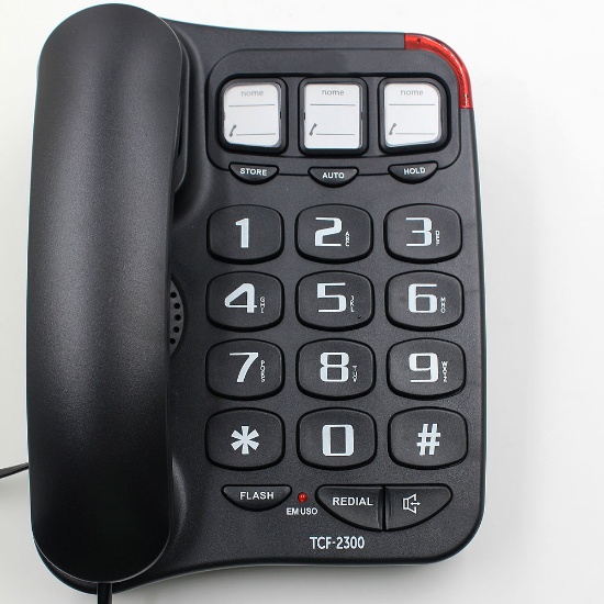 Corded Phone with Big Buttons and Basic Function