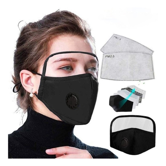 Cotton Face Shield Mask with Filter | Health Care & Medical Supplies ...