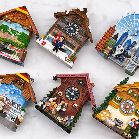 Cuckoo Clock Polyresin Magnet with Auto-swing Pendulum | Gifts ...