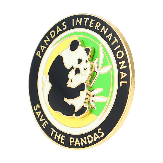 Custom Cute Panda Design Hard Enamel Pins | 手工玩具 | 礼品，玩具及体育用品