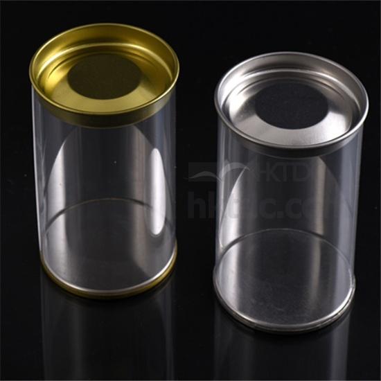 Custom Plastic Cylinder Packaging with Tin Lid Plastic Packaging