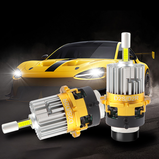 D Series High Low Beam Canbus Replacing Xenon HID Bulb Car Light Upgrade 4 Side Chip Lights D2S D4S Led Headlights