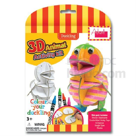 DIY Paper Craft 3D Animal Activity Kit - Duckling | Gifts, Toys ...