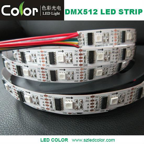 DMX512 Full Color LED Strip, Digital RGB LED Strip, Addressable LED ...