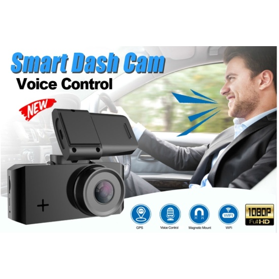 Dash Camera with Voice Control 