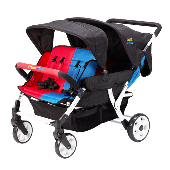 Daycare multipassanger stroller - 4 place Lidoo City H4e | Stroller ...