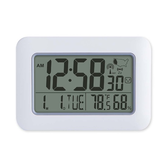 Digital Table & WAll WWVB RCC Atomic Radio Controlled Alarm Clock with