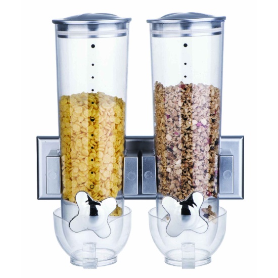 Double Cereal Dispenser-Wall Mount | Food &amp; Beverage