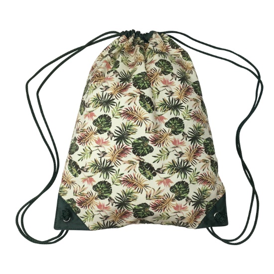 Drawstring Canvas Backpack with Jungle Print | Fashion, Clothing ...