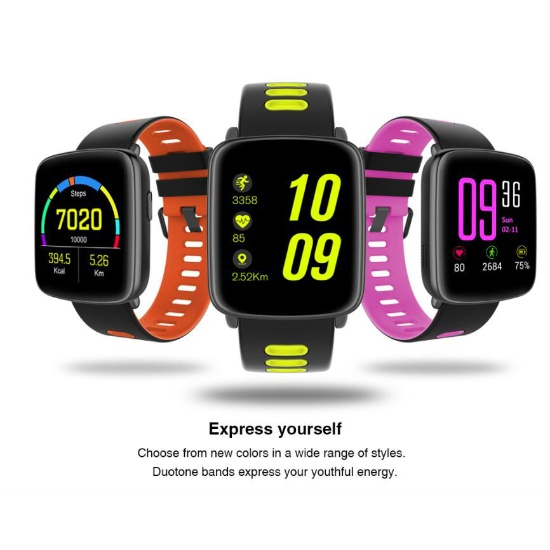 supersonic bluetooth smart watch with dynamic heart rate