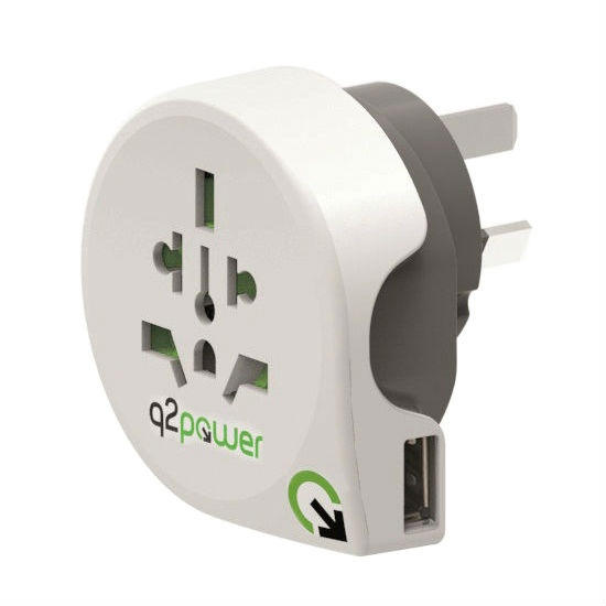 Earthed Travel Adapter World To Australia Usb Consumer Electronics